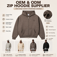 Sudadera con capucha pesada para hombre con logo personalizado, mezcla de algodón, oversize, estilo urbano, en blanco, para bordar e imprimir, al por mayor
