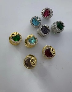 Abalorio colgante de latón chapado en oro de 18k para niños, de moda, con diseños de <span class=keywords><strong>Fe</strong></span> Be Free, tapa de botella de refresco, mascota, gato, avión, maleta, deslizador de viaje y pulsera - Product Image 4