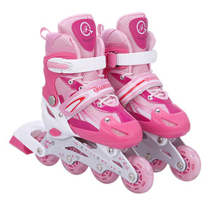 Patins à roulettes LED ajustables à quatre roues pour activités de plein air, chaussures pour débutants, vente en gros d'usine - Product Image 4