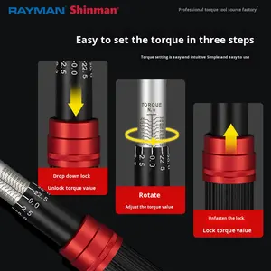 طقم مفتاح عزم قابل للتعديل 51 قطعة للتجارة الخارجية، مفتاح مسبق الضبط بالكيلوغرام، طقم مفك براغي صغير للدراجات من الكروم والفاناديوم - Product Image 4