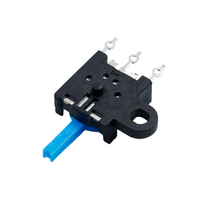 Interruptor de detección KFC-V-213, SMD de 3 pines con orejeta de montaje única y actuador azul, interruptor basculante de reinicio lateral - Product Image 3