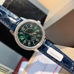 Montre JL de haute qualité avec diamants véritables, acier inoxydable, cristal saphir, bracelet en cuir de crocodile, montre mécanique importée - Product Image 3