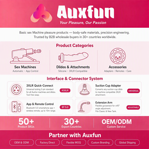 Machine sexuelle automatique Auxfun pour le plaisir féminin avec adaptateur à ventouse 3XLR – Pack de base pour couples - Product Image 6