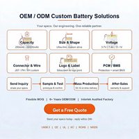 LN 104050 2500mAh 3.7V Baterai Lithium Polymer Isi Ulang Li-ion/Li-po dengan Katoda NCM 300 Siklus untuk Peralatan Listrik