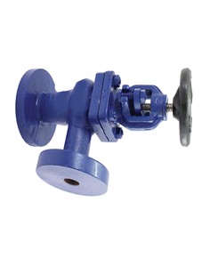 High Quality Cast Iron Flanged Stop Right Angle Pattern <b>Bolted</b> Bonnet Screw Type Water Treatments PN16 200C - Product Image 2