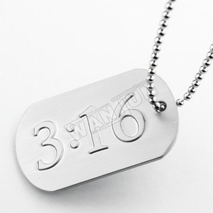 โรงงาน Dogtags เปล่าแบบกําหนดเอง Dogtags เหล็กสแตนเลสสําหรับผู้ชายสําหรับการแกะสลัก - Product Image 5
