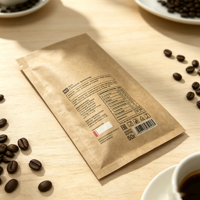 Sachet personnalisé en papier kraft imprimé, scellé sur trois côtés, biodégradable, pour emballage de comprimés nettoyants