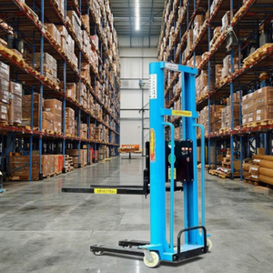 Selbst laden der Gabelstapler 0,5 Tonnen 1 Tonne Hubhöhe 1,6 Meter Tragbarer elektrischer Paletten hebers tapler Selbst laden der Hub stapler - Product Image 3