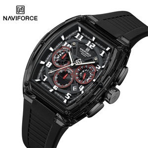 Original NAVIFORCE 6118 New Men's Trend Sports Multifunctional Chronograph <b>Watch</b> Silicone Strap Luminous Hands Men <b>watches</b> - Product Image 5