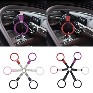 1 unidad de asa circular JDM para muñeca con anillo de elevación de nailon, asa para coche con anillo colgante, accesorios para coche - Product Image 4