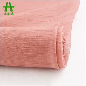 Mulinsen Dệt Trọng Lượng Nhẹ 100% Polyester 30D Shiny Chiffon Yoryu Vải Đồng Bằng Crepe Chiffon