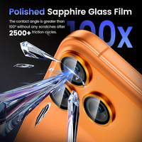 Protecteur d'objectif de caméra en verre trempé, haute transparence, dureté 6H, 0.15mm, fin, anti-rayures, facile à poser, pour 17 Pro Max, 5 pièces