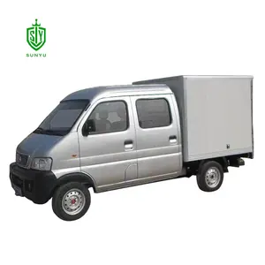Wholesale single row logistic closed truck for cargo goods electric van with container car