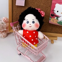 Pendentif doudou personnalisé en peluche ultra douce en forme de tête, avec rembourrage en coton PP, pour anniversaire