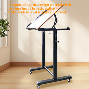 <span class=keywords><strong>Table</strong></span> à <span class=keywords><strong>dessin</strong></span> inclinable durable avec levage manuel et cadre en aluminium pour projets artistiques et conception <span class=keywords><strong>technique</strong></span> - Product Image 2