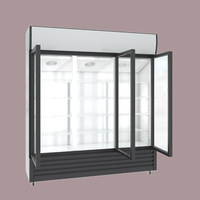 200L Vertical Porte En Verre De Refroidissement Statique Affichage Refroidisseur Boisson Bière Fleur Commercial