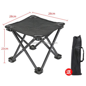 Mini Xách Tay Trọng Lượng Nhẹ Kim Loại Cắm Trại Phân Ultralight Có Thể Gập Lại Ghế Cho Người Lớn Đi Bộ Đường Dài Công Viên Ngoài Trời Với Túi Lưu Trữ - Product Image 2