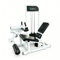 Machine de musculation professionnelle 2-en-1 réglable à charges guidées pour curls et extensions des jambes, en acier, pour entraînement des jambes, équipement de fitness pour centre de musculation et bodybuilding