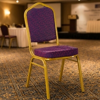 Chaises de banquet empilables en métal à cadre en fer pour restaurants, mariages, hôtels et événements commerciaux – Vente en gros à prix réduit