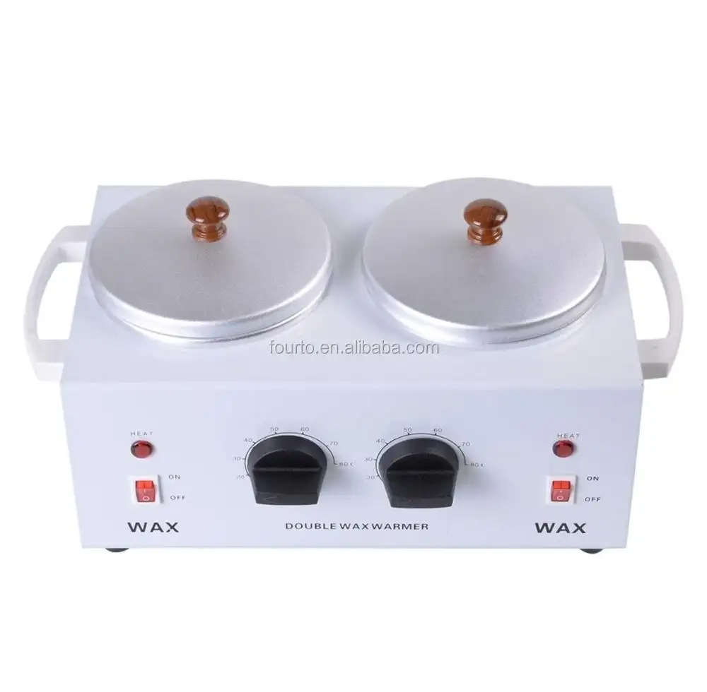 Hot Sale Double Pots Volume 1000ml Salon Paraffin Wax Heater White Black Professional Wax Warmer Hair Removal Wax Hair Machine