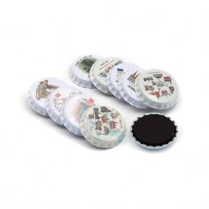 Imán de Metal con Foto, Diseño de Logotipo Personalizado, Forma Redonda, Recuerdos, Imanes para Tapas de Botellas de Cerveza Artesanal - Product Image 2