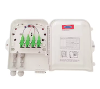 Kotak Distribusi Serat Optik FTTH FDB FAT 8 Core 8/16 Core Terminal Box dengan Pemasangan Splitter PLC untuk Penggunaan Pemasangan