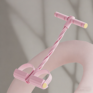 Banda de Resistencia de Pedales Duradera de 4 y 6 Tubos, Cuerda Elástica de Alta Resistencia para Entrenamiento Abdominal y de Piernas en Casa - Product Image 5