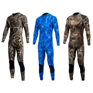 High quality 3 mm thick Neoprene surfing wetsuit for outdoor water sports New style Camouflage spearfishing wetsuit