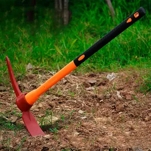 Garden Farm Tool Tragbares Graben Hochwertiger Stahl Holzgriff Multifunktion ale rote Mattock Spitzhacke