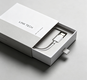 Caja de Embalaje para Cable de Datos USB con Logotipo Personalizado, Caja de Papel de Lujo con Cajón, Caja de Regalo Ecológica para Cable de Carga, Cable de Carga Rápida - Product Image 4