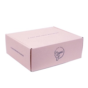 Carton de luxe ondulé personnalisé certifié FSC emballage cosmétique rose de haute qualité avec impression de logo - Product Image 5