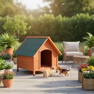Casa para Perros de Madera Ecológica, Impermeable y Resistente al Viento para Perros Medianos/Grandes, Precio de Mayoreo Directo de Fábrica - Product Image 2