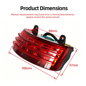 ไฟท้ายรถดัดแปลง LED สำหรับ Harley Electra Glide Street Glide King - Product Image 2