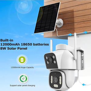 Dual <span class=keywords><strong>Camera</strong></span> an ninh Hệ thống giám sát 4 gam Wifi năng lượng mặt trời Power tuya app điều khiển video lưu trữ hình ảnh thông qua SD Thẻ Wireless CCTV hệ thống - Product Image 6