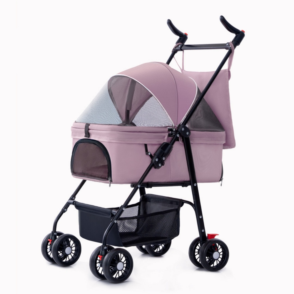 Pet Stroller - Double Dog Cat Teddy Baby Stroller Out Small