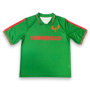 Fabricante personalizado Streetwear Retro Vintage Fútbol Camiseta Malla Fútbol Jersey Para Hombres - Product Image 4