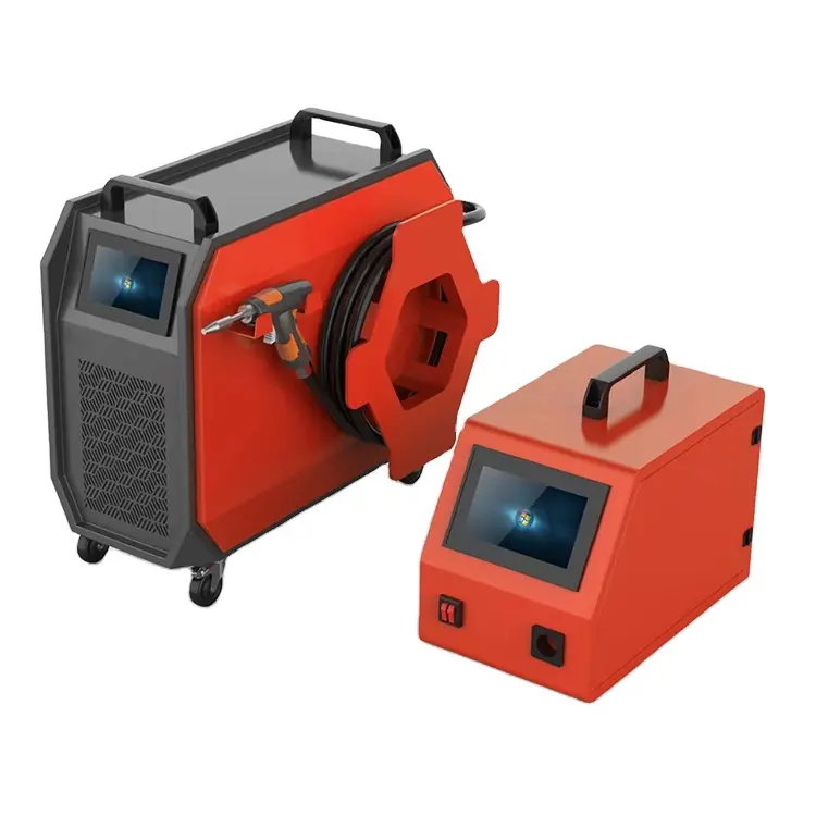 Machine de soudage laser portable 39KG refroidie par air 1500W machine de soudage laser à fibre refroidie par air pour le soudage de l'aluminium et du cuivre