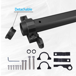 Soporte de asta de bandera de montaje de antena de gran oferta para <span class=keywords><strong>Jeep</strong></span> <span class=keywords><strong>Wrangler</strong></span> Jk Jl soporte de luz de látigo de aluminio de estilo de diseño todoterreno - Product Image 5