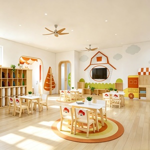 Décoration personnalisée pour maternelle, bibliothèque en bois pour centre d'apprentissage et de lecture en classe, idéale pour la décoration de magasin. - Product Image 2