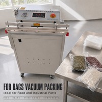 Mesin Pengemas Vakum Eksternal Komersial dengan Pemanas dan Penyegel 220V untuk Makanan, Pakaian, Tekstil, dan Barang Cair