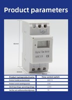 AHC15 Saklar Waktu Digital DIN Rail Timer Mingguan yang Dapat Diprogram 16A 220V AC LCD Timer Elektronik untuk Lampu Jalan