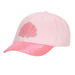 Pink Children's Baseball Cap With Shell Embroidery Mesh Fabric Sun Protection For Girls - Product Image 4