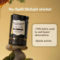 Bâtonnets de miel VitaHall au Shilajit, Résine himalayenne pure, Miel pur SHILAJIT pour hommes et femmes