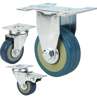 Roue de roulette en caoutchouc dur 2 pouces 2.5 pouces 3 pouces 4 pouces de diamètre roue de roulette pour Robot