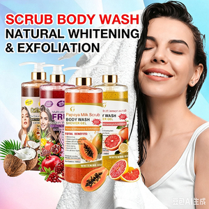Gel <span class=keywords><strong>de</strong></span> Ducha Exfoliante <span class=keywords><strong>de</strong></span> Frutas <span class=keywords><strong>de</strong></span> Gran Capacidad (1000 ml), Fórmula <span class=keywords><strong>con</strong></span> Extractos Naturales, <span class=keywords><strong>Aroma</strong></span> Duradero <span class=keywords><strong>de</strong></span> Papaya <span class=keywords><strong>de</strong></span> 48 Horas para <span class=keywords><strong>Mujeres</strong></span> - Product Image 1