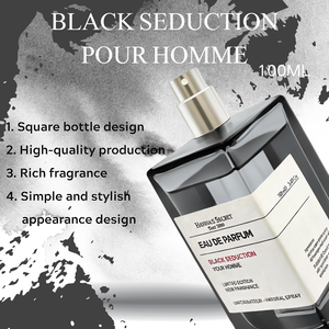 HN Best Selling Simple Design 100ml Parfum pour homme, parfum longue durée, BLACK SEDUCTION Parfums, vaporisateur naturel pour le bureau, brume - Product Image 4