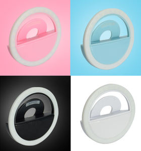 ISHINE - Aro de Luz LED Portátil para Cámara de Laptop y Celular, 28 LED, con Clip y Luz Intermitente SOS para Año Nuevo - Product Image 1