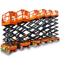 Élévateur à ciseaux 12m 14m 16m Élévateur à ciseaux portable Plate-forme élévatrice hydraulique mobile Vente directe d'usine