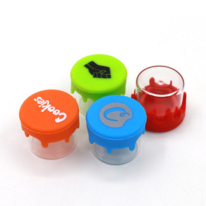 Pot de stockage en verre de 3ml 5ml 6ml Couvercle hermétique pour le stockage des aliments 3.5g 7g 14g Bocaux avec gouttelettes d'eau Bouchon en silicone pour fluide pâteux - Product Image 4