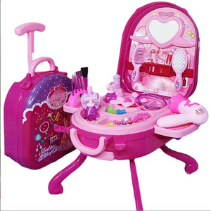 Giocattoli educativi per ragazze regali in età prescolare fingi giochi di bellezza valigia <span class=keywords><strong>Set</strong></span> di scatole per il trucco - Product Image 5